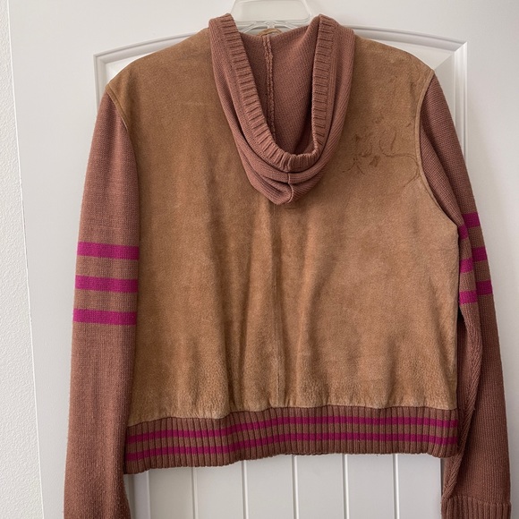 Suede Varsity Style Jacket - Picture 2 of 3